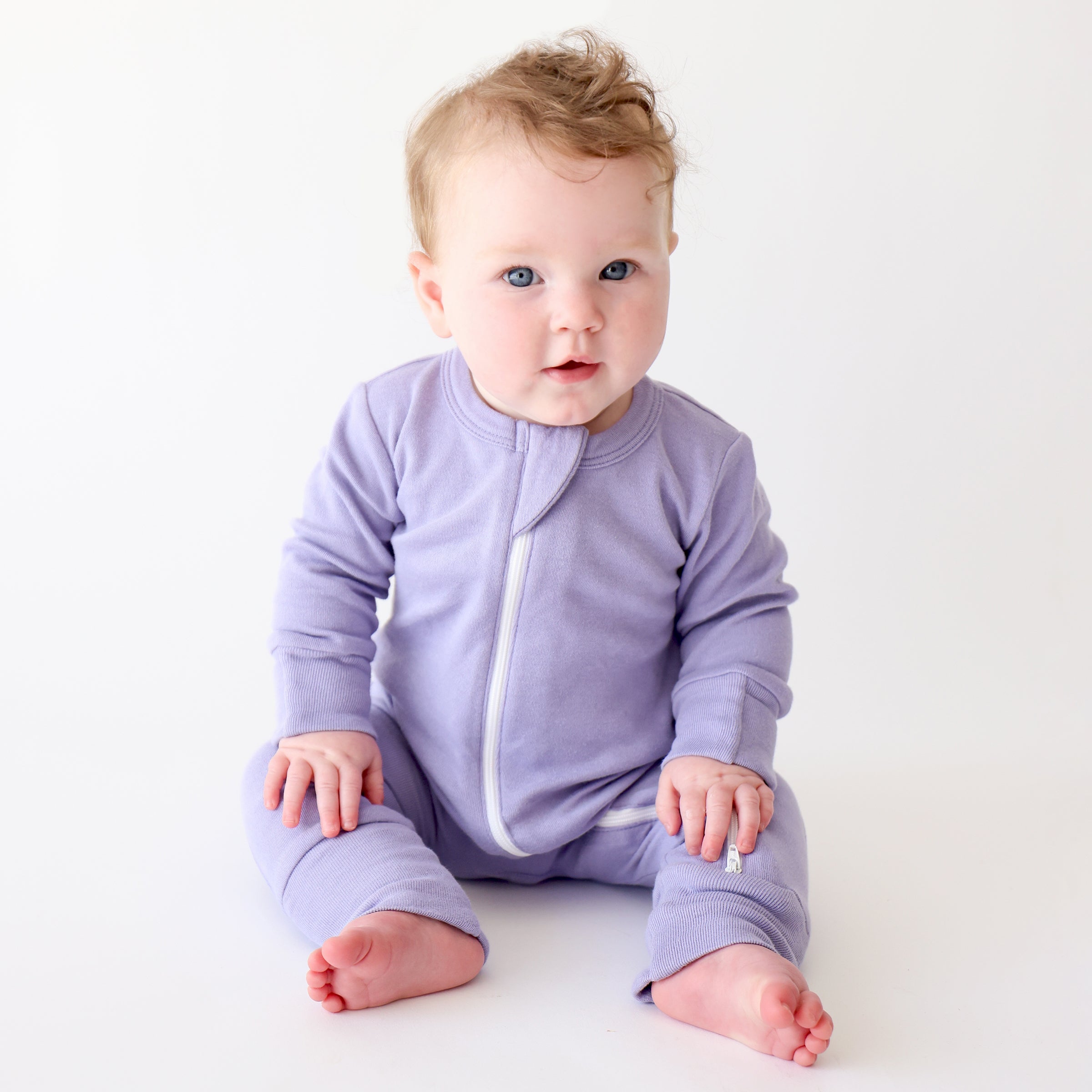 Organic Essentials '2-Way' Zip Romper - Long Sleeve