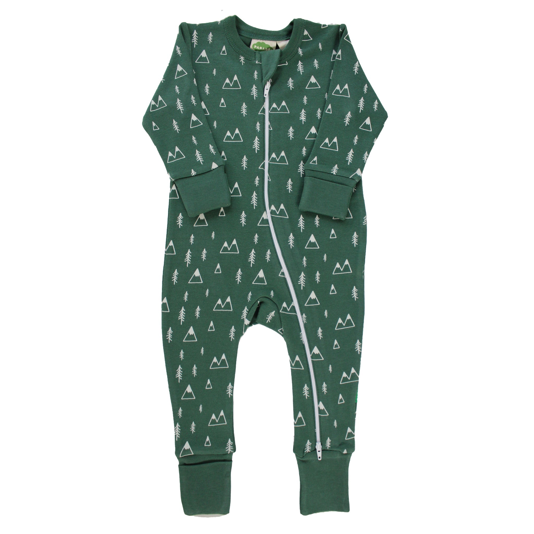 Organic Signature Print '2-Way' Zip Romper -  Holiday