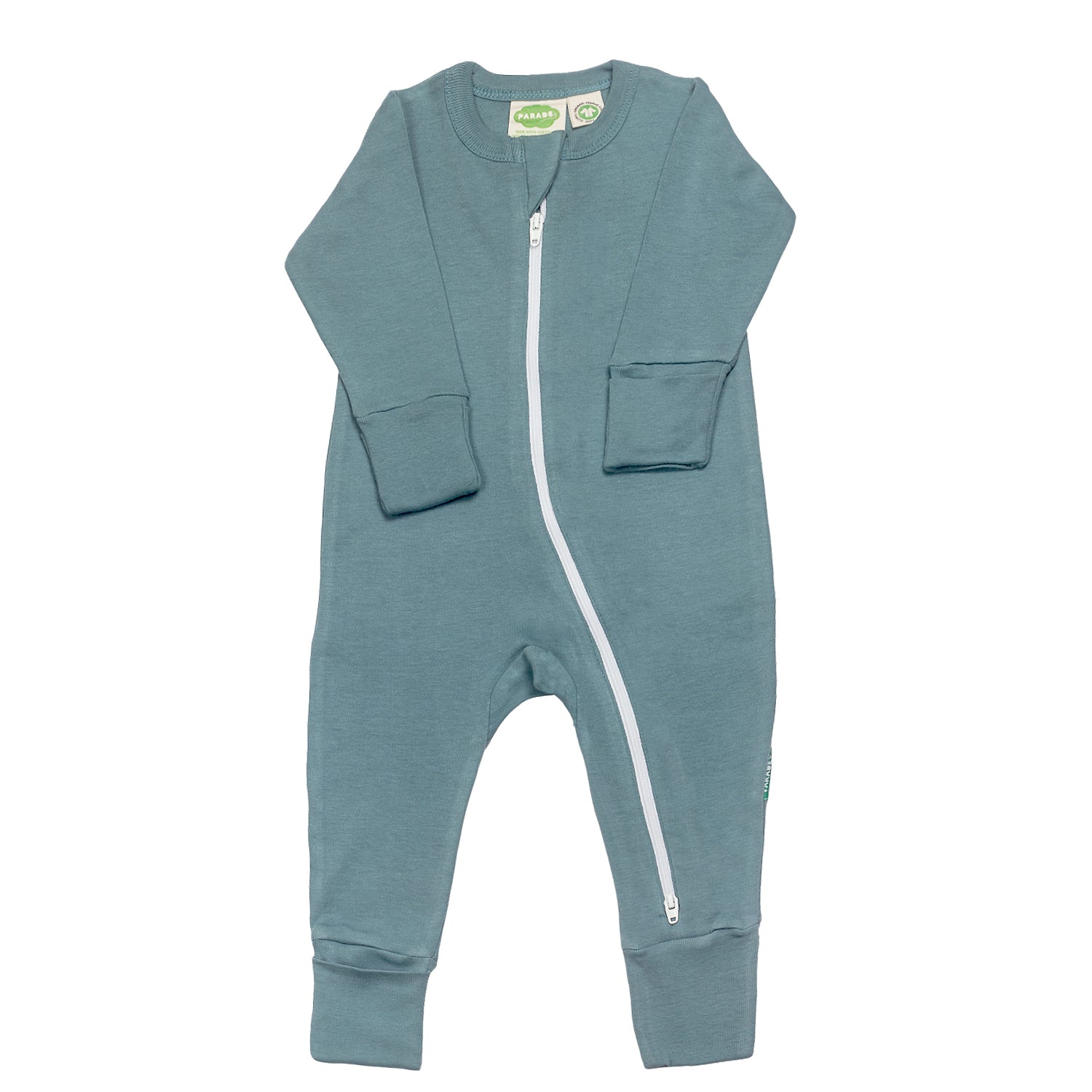 Organic Essentials '2-Way' Zip Romper - Long Sleeve