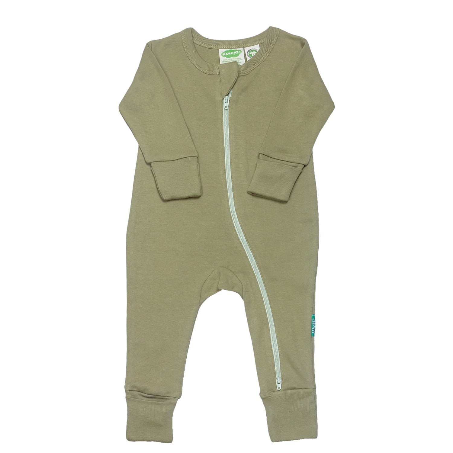 Organic Essentials '2-Way' Zip Romper - Long Sleeve