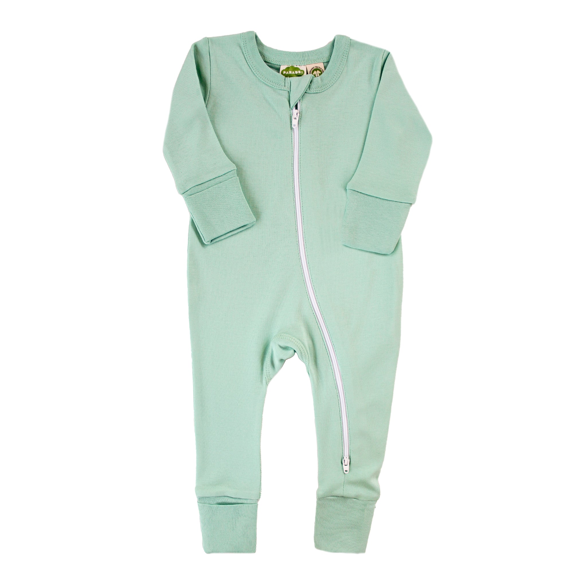 Organic Essentials '2-Way' Zip Romper - Long Sleeve