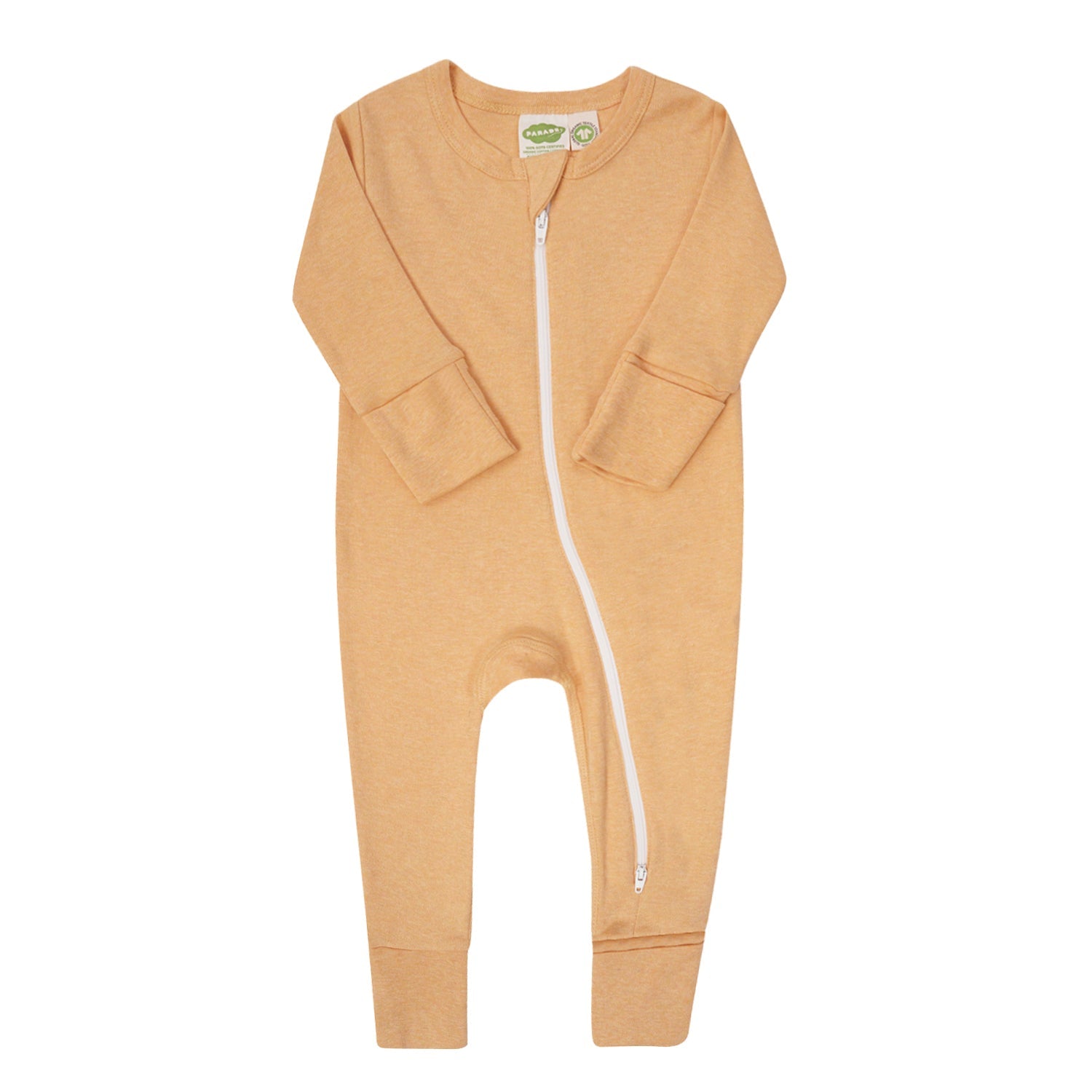 Organic Snuggle Soft Melange '2-Way' Zipper Romper