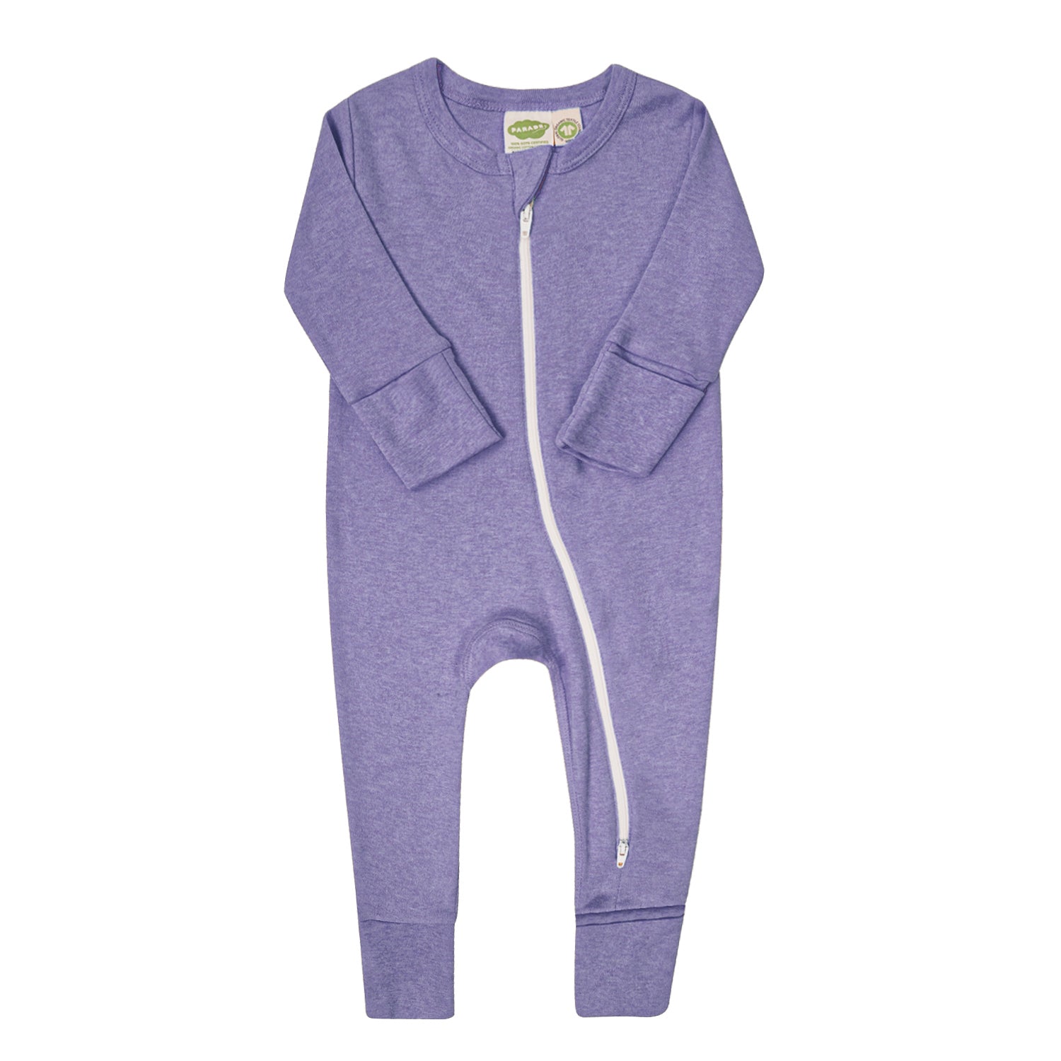 Organic Snuggle Soft Melange '2-Way' Zipper Romper