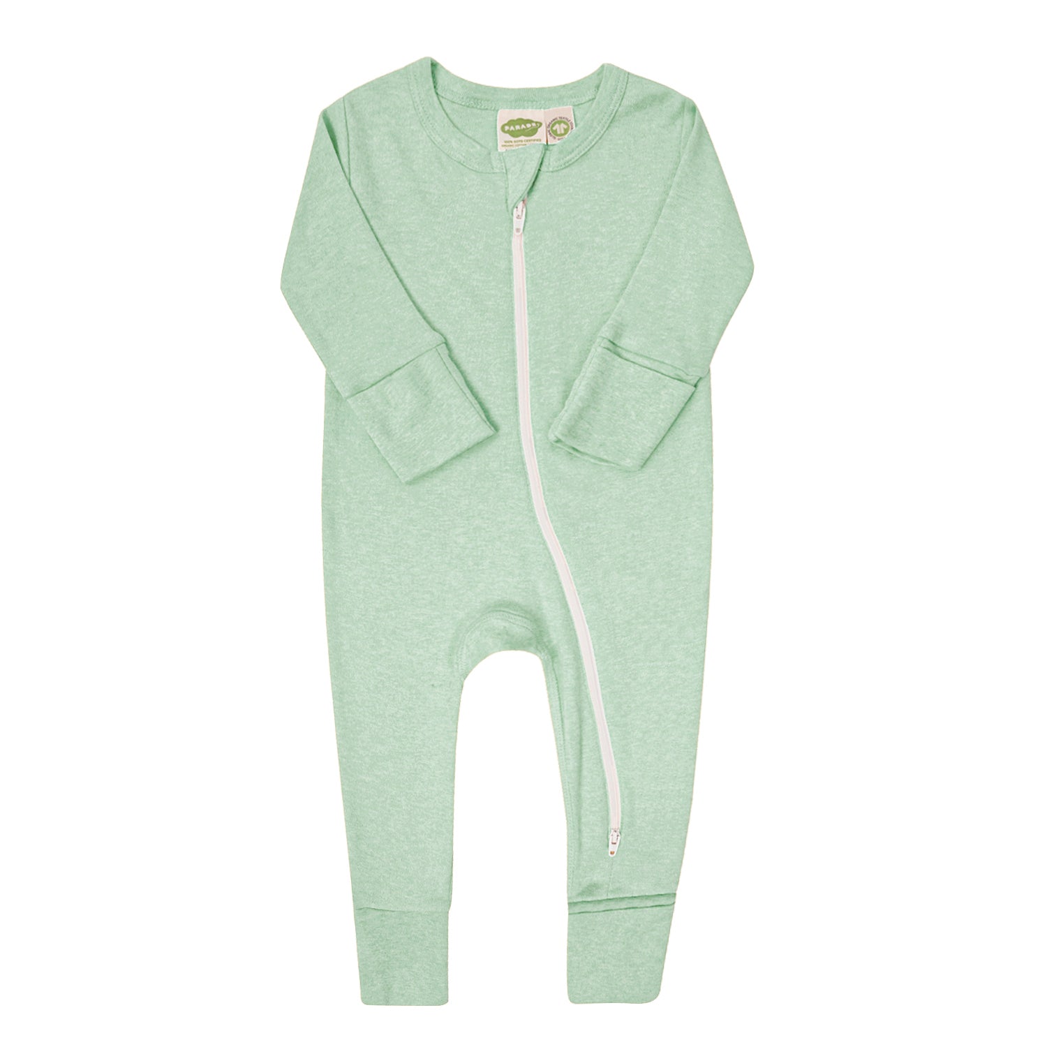 Organic Snuggle Soft Melange '2-Way' Zipper Romper