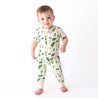 Organic Signature Print '2-Way' Zip Romper Short Sleeve - Organic Baby Clothes, Kids Clothes, & Gifts | Parade Organics