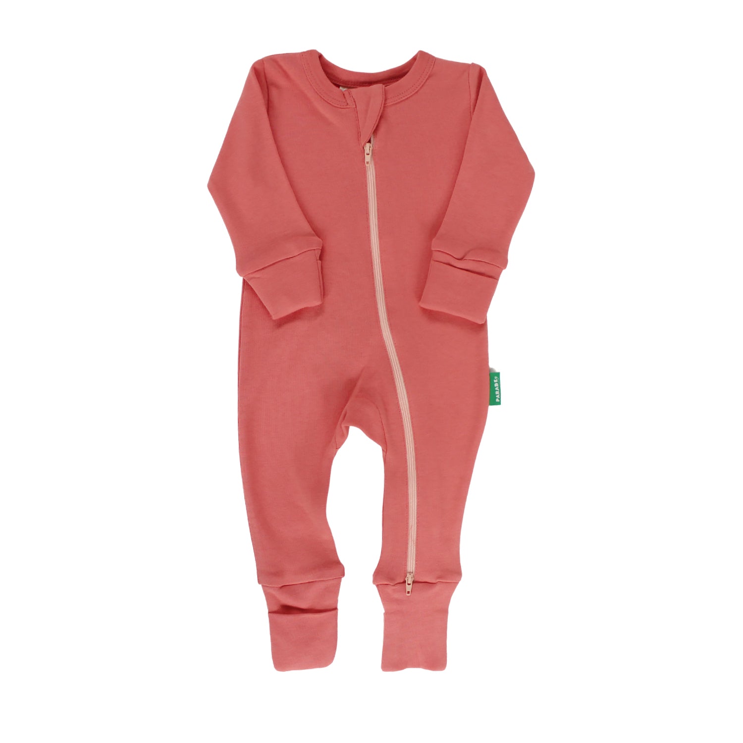 Organic Essentials '2-Way' Zip Romper - Long Sleeve