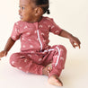 Signature Print '2-Way' Zip Romper Short Sleeve - Organic Baby Clothes, Kids Clothes, & Gifts | Parade Organics